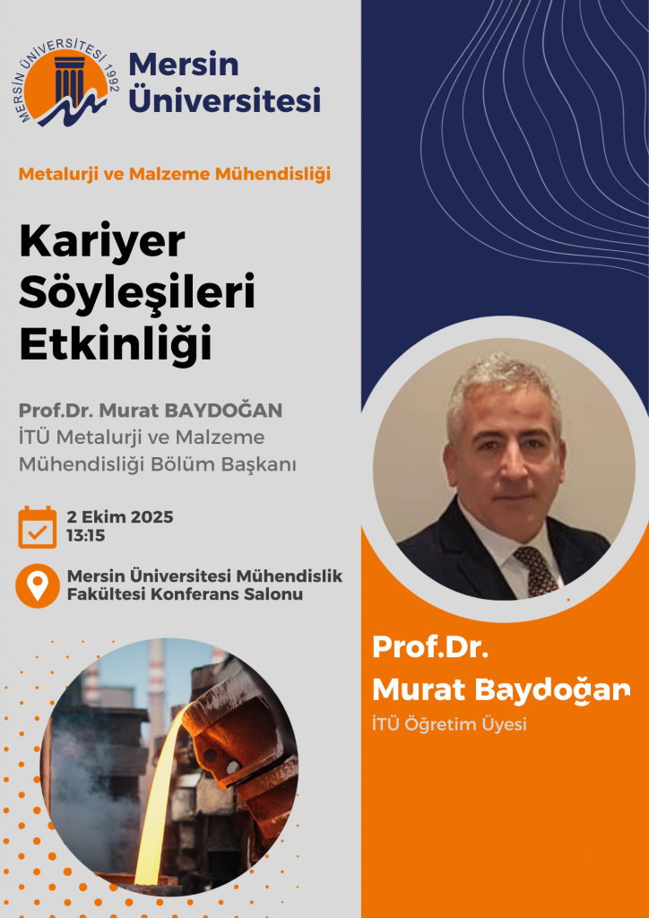 KARİYER S&Ouml;YLEŞİLERİ ETKİNLİĞİ: PROF. DR. MURAT BAYDOĞAN detayı için tıklayınız